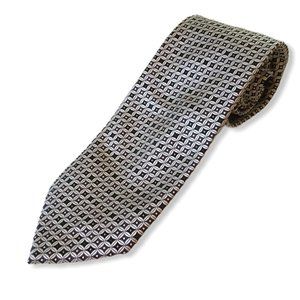 George Men's Neck tie 100% polyester gray tan